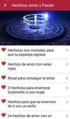 Hechizos conjuros magia blanca android App screenshot 1