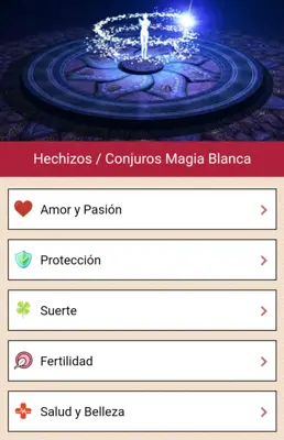 Hechizos conjuros magia blanca android App screenshot 3